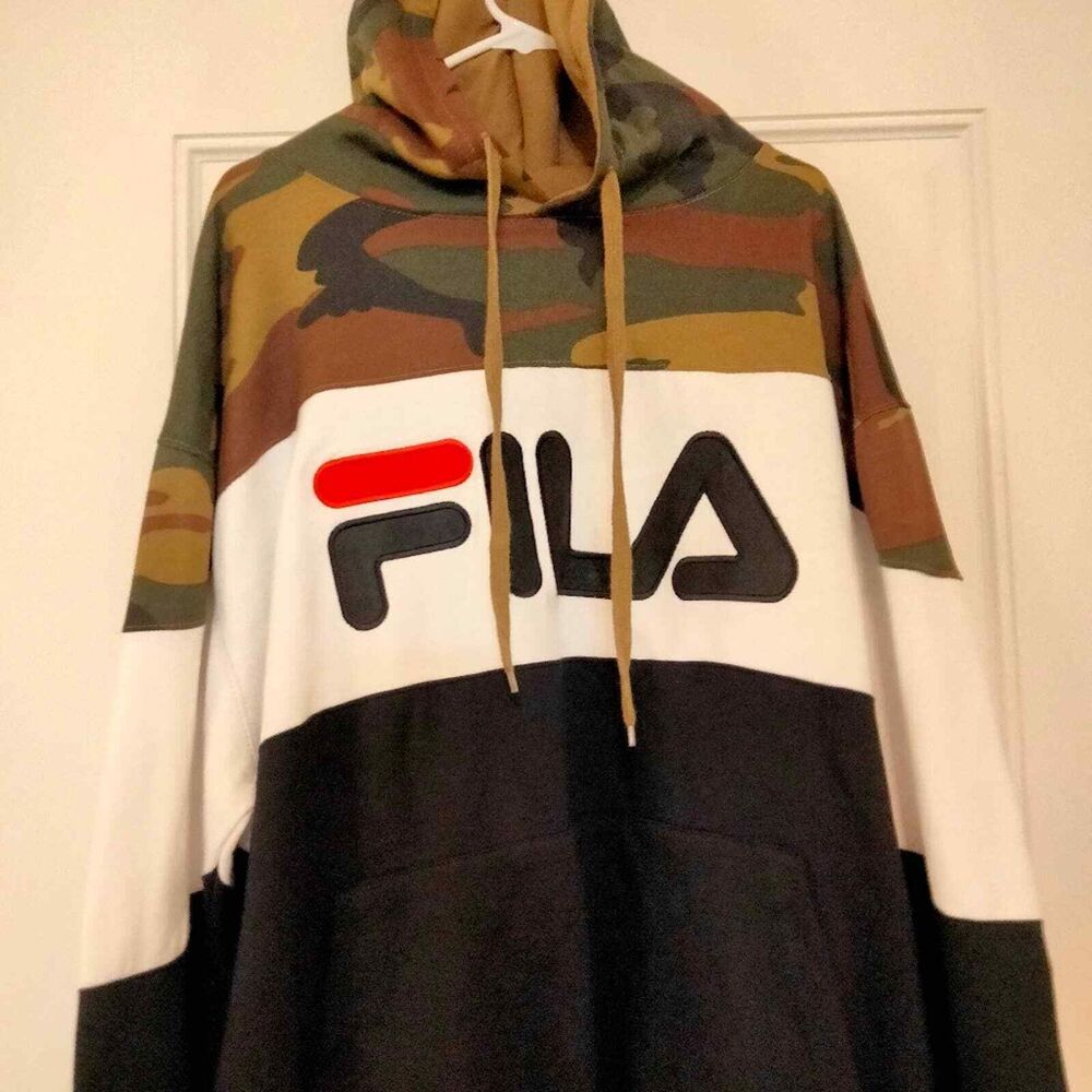 Fila camouflage pullover hoodie  Men size 3X - Picture 3 of 7